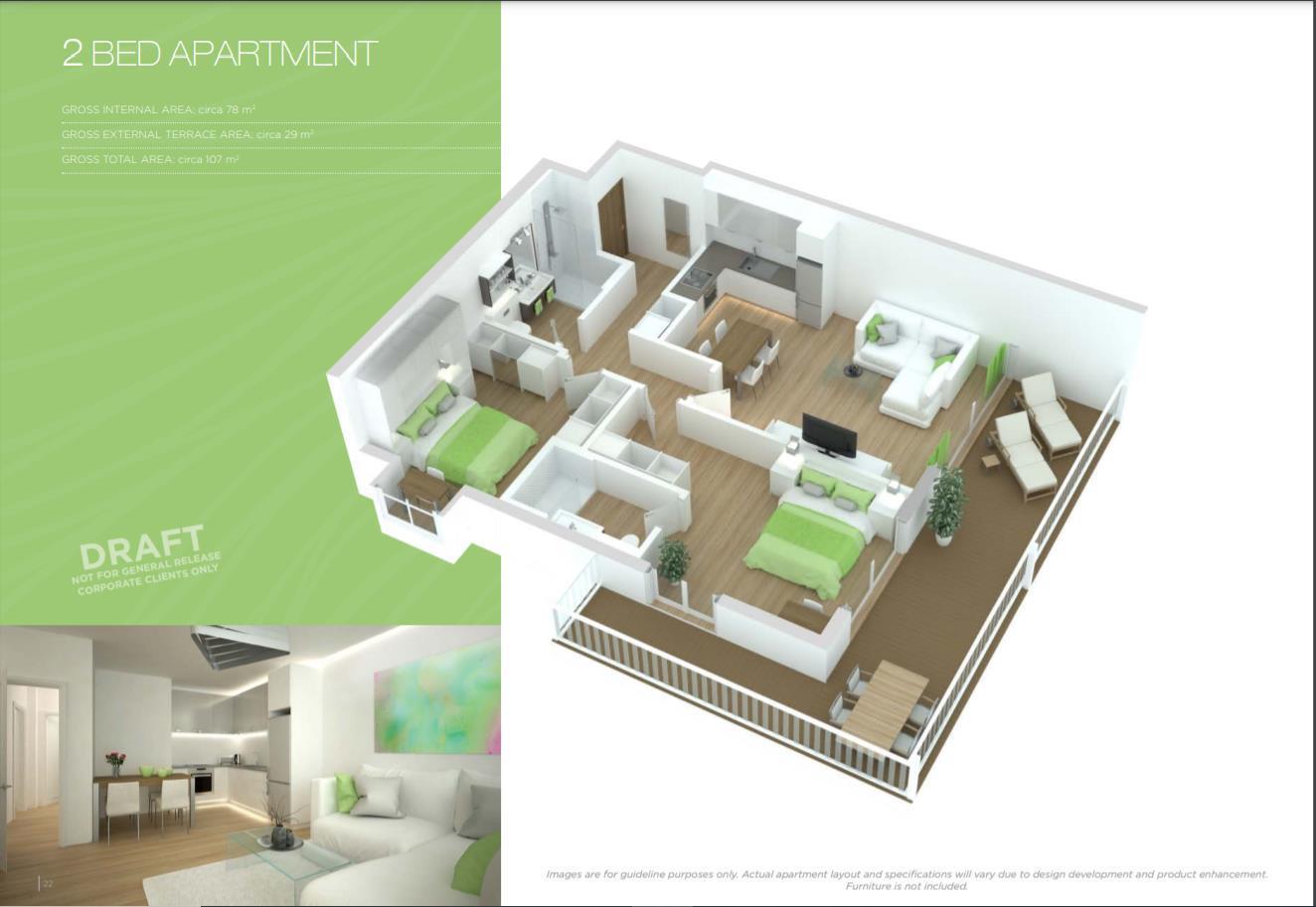  Image of Apartment - 2 Bedrooms - 2 Bathrooms for Rental in Marina Club-Gibraltar, Image 12